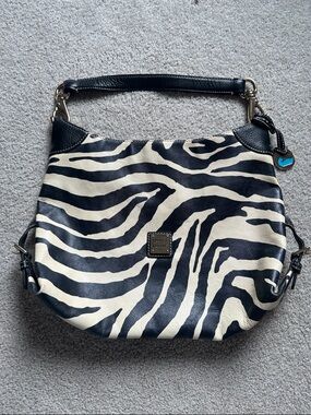 Dooney and Bourke Zebra Print Shoulder Bag